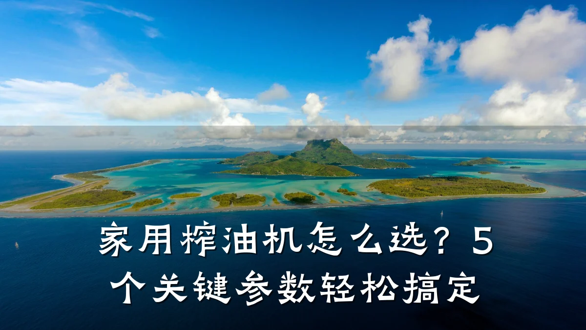 家用榨油机怎么选?5个关键参数轻松搞定